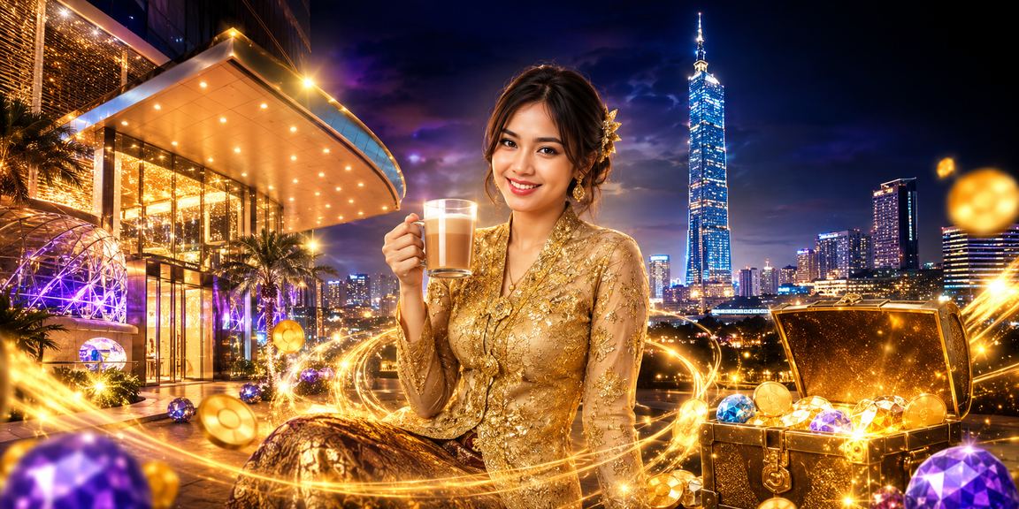Suasana permainan kasino hiburan di Kuala Lumpur dengan tema kebaya